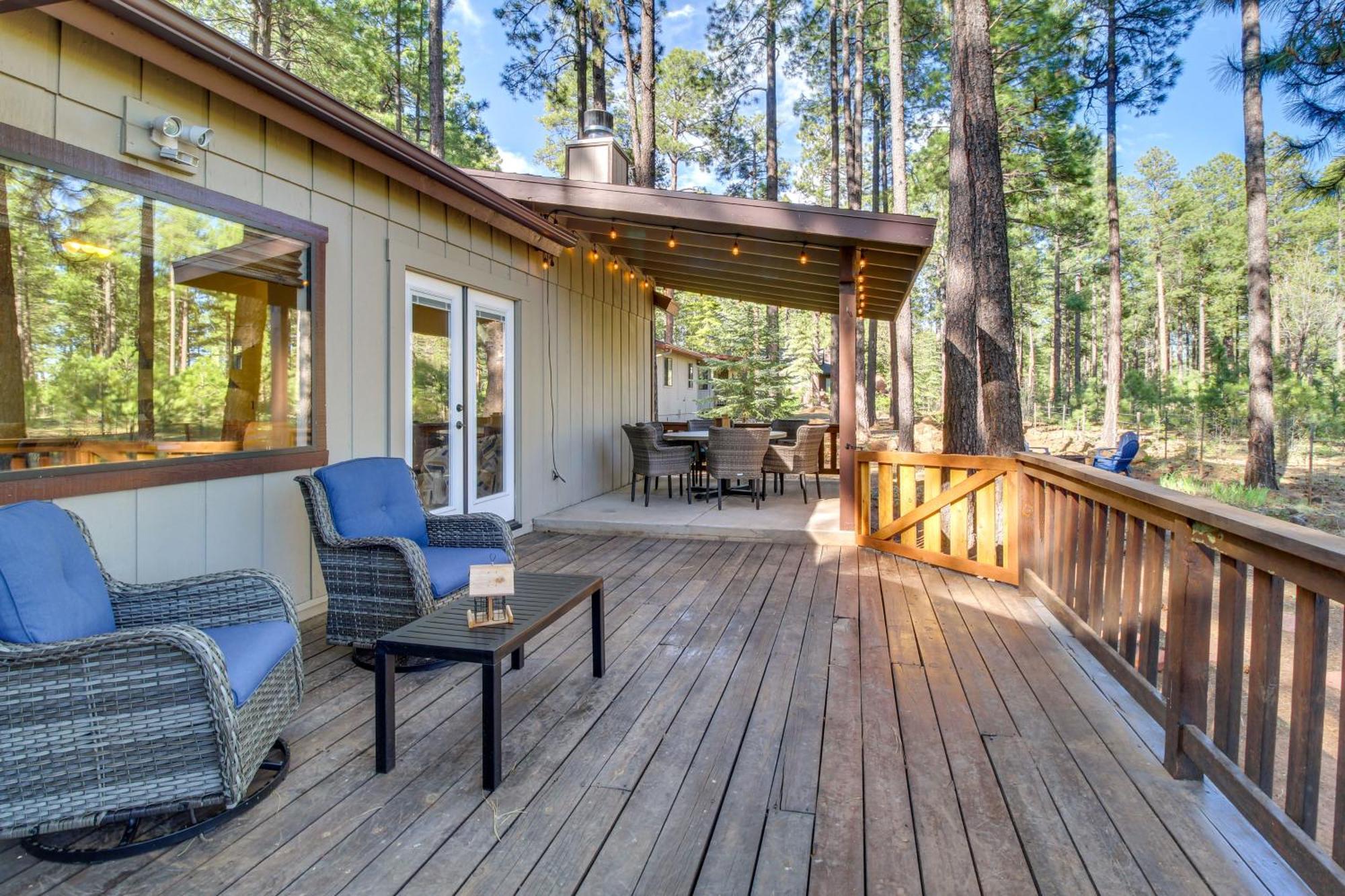 Villa Peaceful Pinetop Cabin With Deck And Fire Pit! Indian Pine Exterior foto